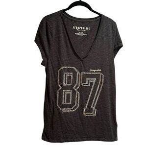 Aeropostale Grey Short Sleeved T-shirt Size XXL